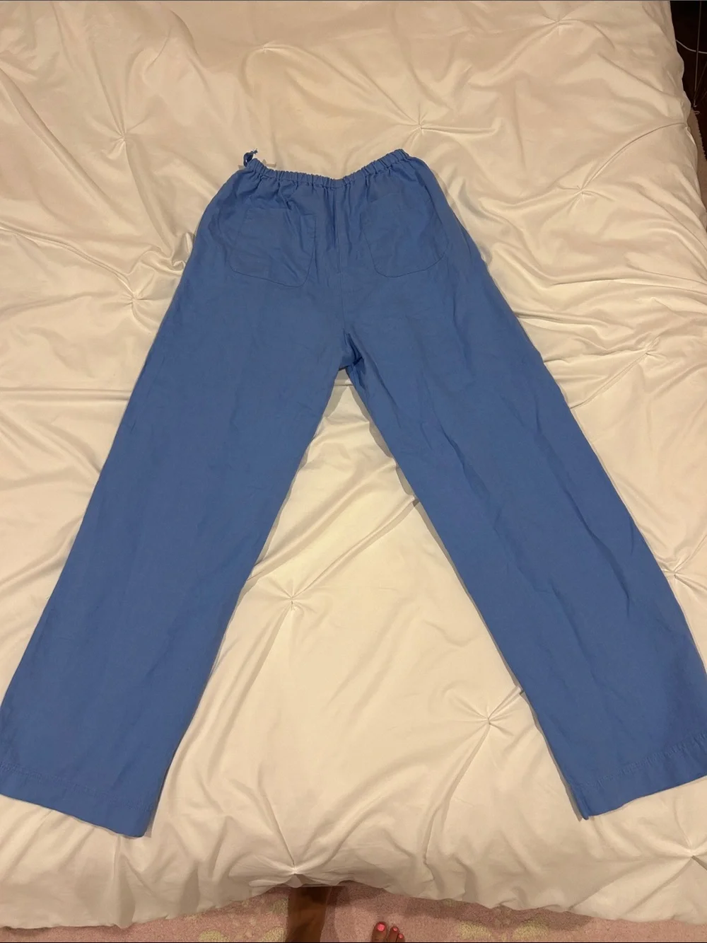 Zara Light Blue Wide-Leg Jumpsuit Set